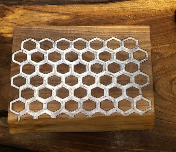Honeycomb Harmony Wooden Cutting Board