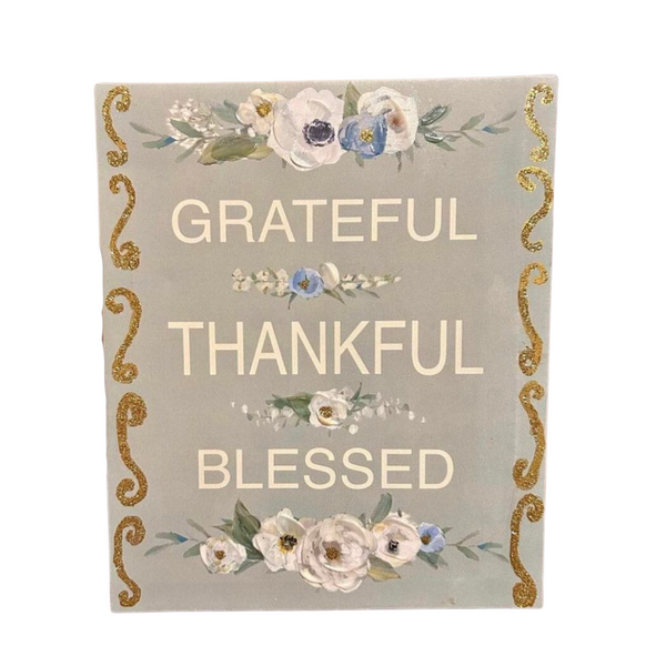 Grateful - Thankful - Blessed Home decor