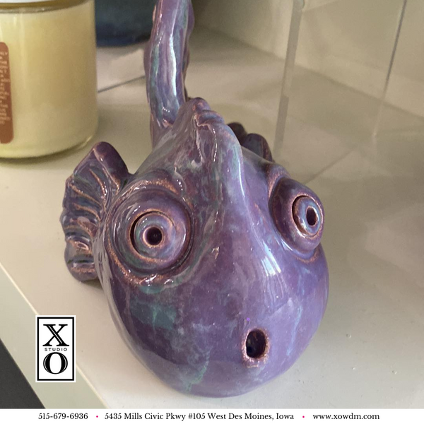 Violet Ceramic Fish