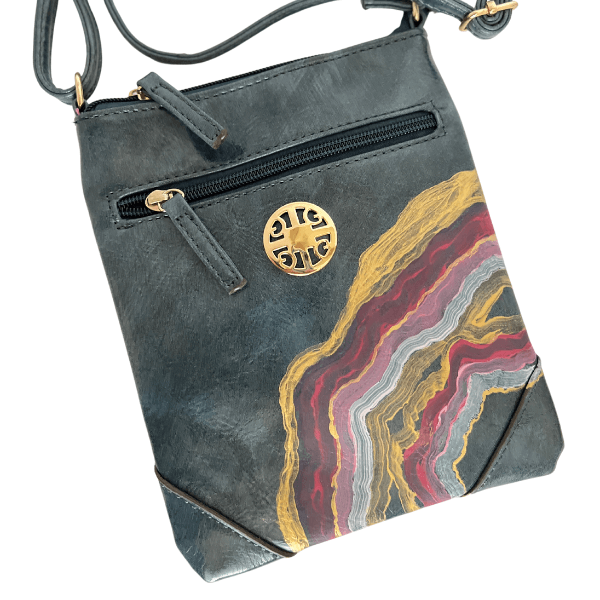 Hand Painted Cell Phone Crossbody Purse