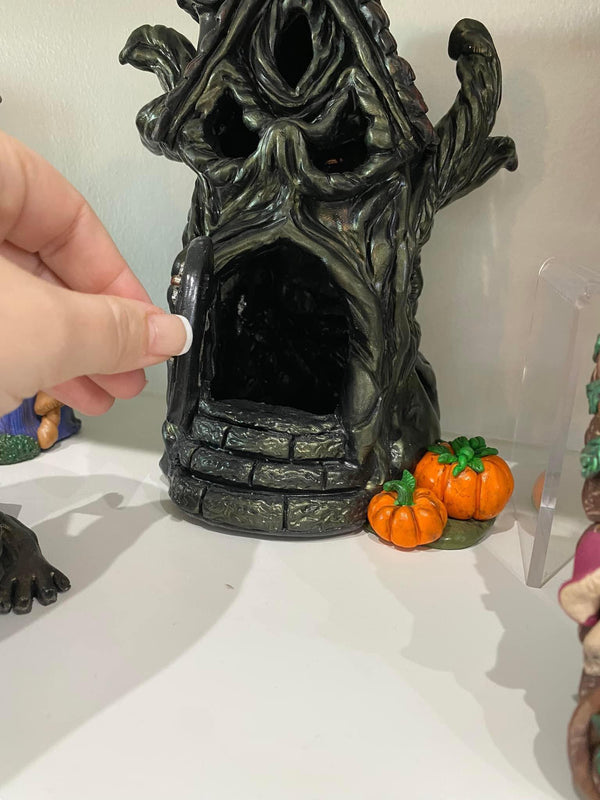 Halloween House Sculpture Candle holder One-of-a-Kind Handmade