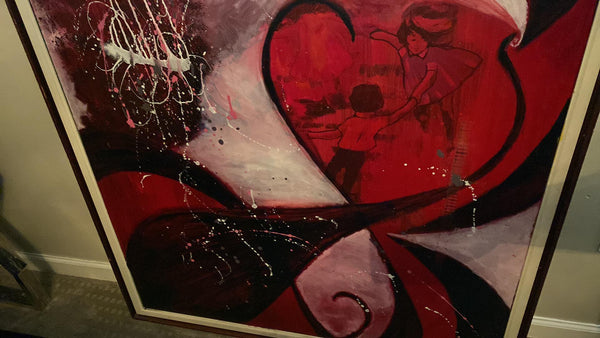 "Abstract Love" Painting