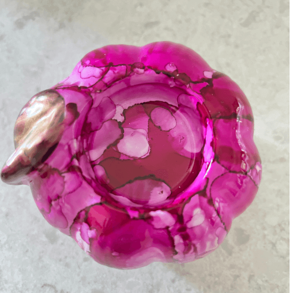 Pink Ceramic Votive Candle Holder