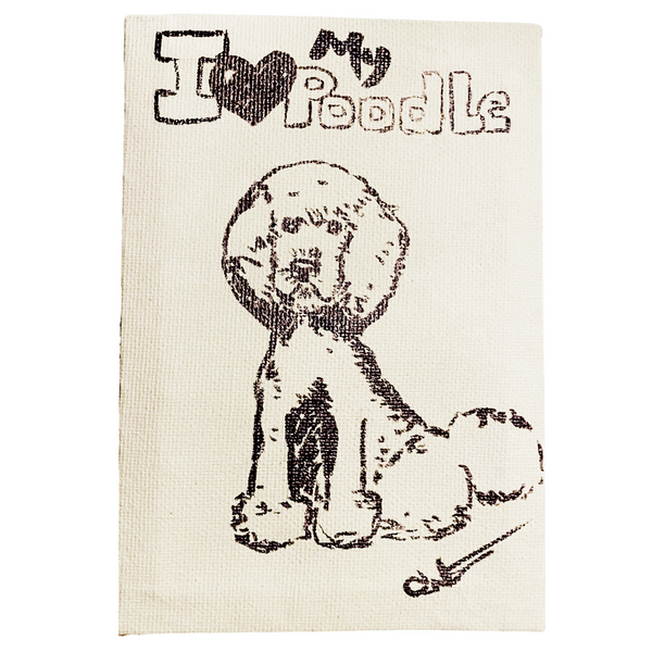 I Love My Poodle Drawing