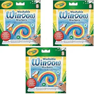 Crayola Washable Window Markers - 8 in pack