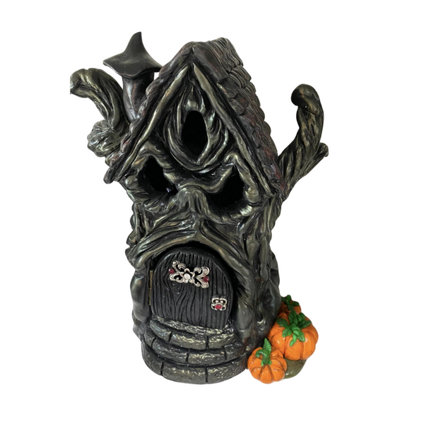 Halloween House Sculpture Candle holder One-of-a-Kind Handmade