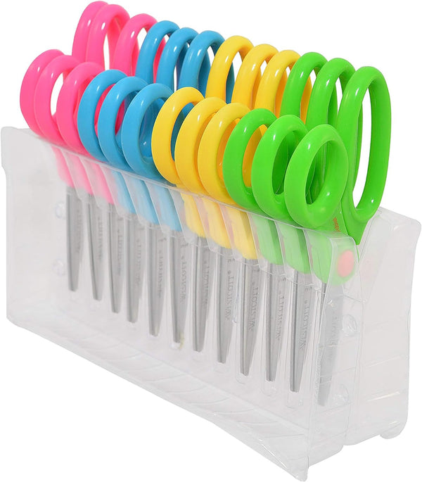 Westcott Kids' Scissors 12-Pack - Designed for Ages 4 and Up