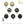 Load image into Gallery viewer, Vogue Black and Gold set of 16 -piece Christmas Ornaments
