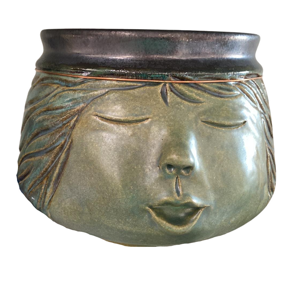 Medium Face Ceramic Pot