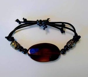Black Bracelet- Jewelry by Papa Chuck’s Workshop