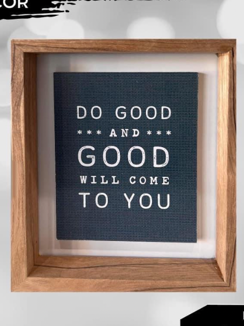 Small Wooden Home Decor with rotatable quotes