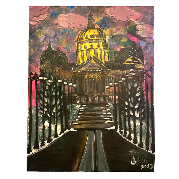 Iowa capital painting on canvas