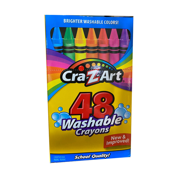 Cra-Z-Art Washable Classic Crayons - Pack Of 48 Crayons