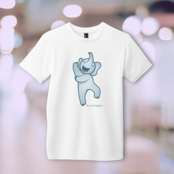 STRETCHY ELEPHANT "HAPPY" District Youth Very Important Tee