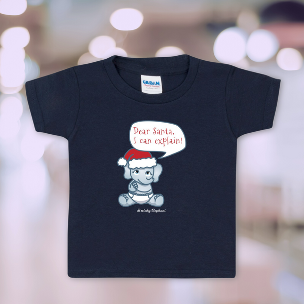 STRETCHY ELEPHANT "MERRY CHRISTMAS 2 " Gildan Heavy Cotton Toddler T-Shirt