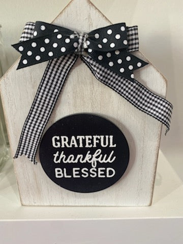 Grateful Thankful Blessed - Home Decor