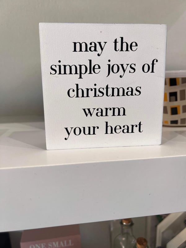 Wooden Christmas Quote - Home Decor