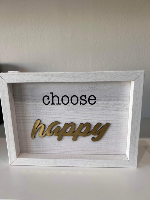 Choose Happy Wooden - Home Decor