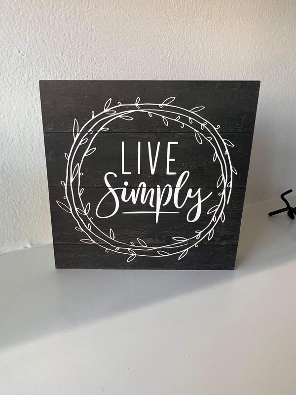 Live Simply Wooden - Home Decor