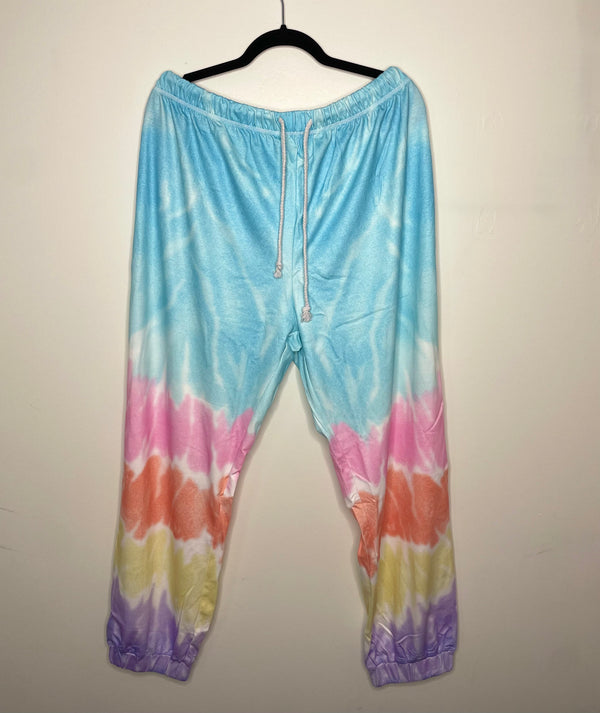 2 PC Tie Dye Hoodie Set - Pajamas Loungewear Top and Bottoms #SASHO