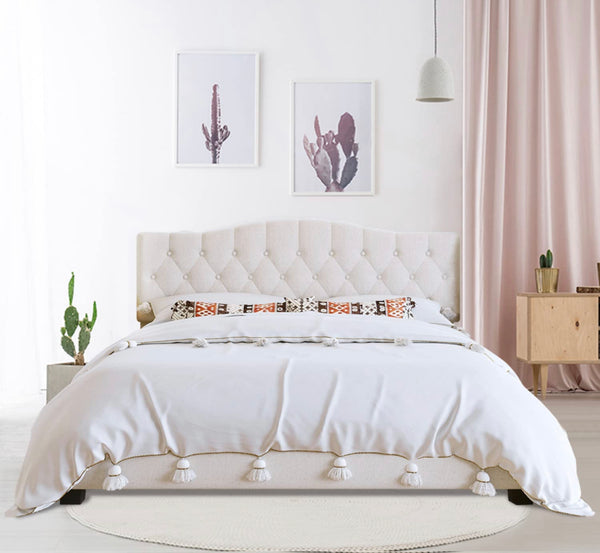 Bed Frame Tufted Bedroom Furniture
