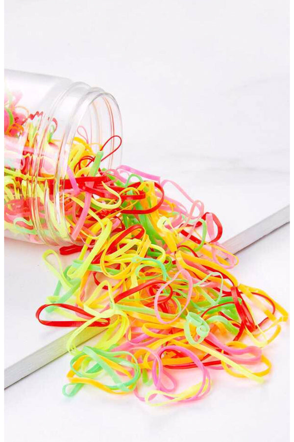 Disposable Hair Ties With Bottle - Della Direct