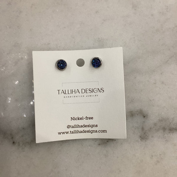 Blue Crystal Earring